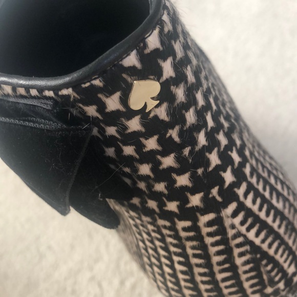 Kate Spade Holly Houndstooth Calf Hair Booties - Picture 3 of 16